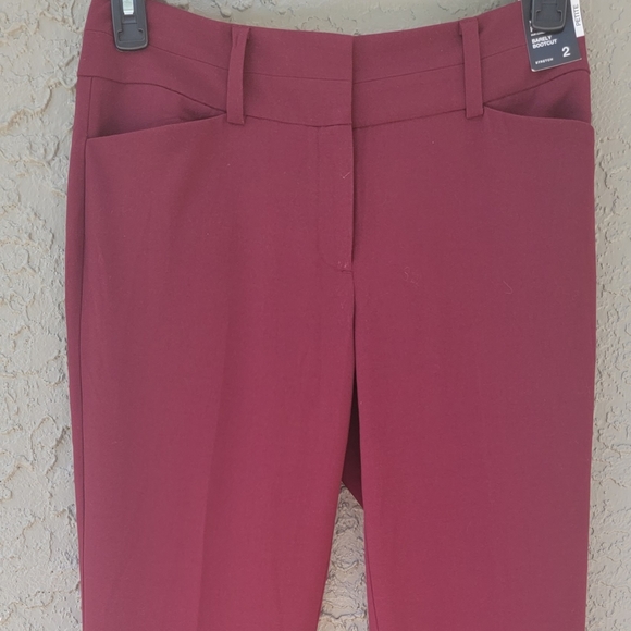 New York & Company x Seven Ave red modern fit pants size 2 Tall - Picture 2 of 9